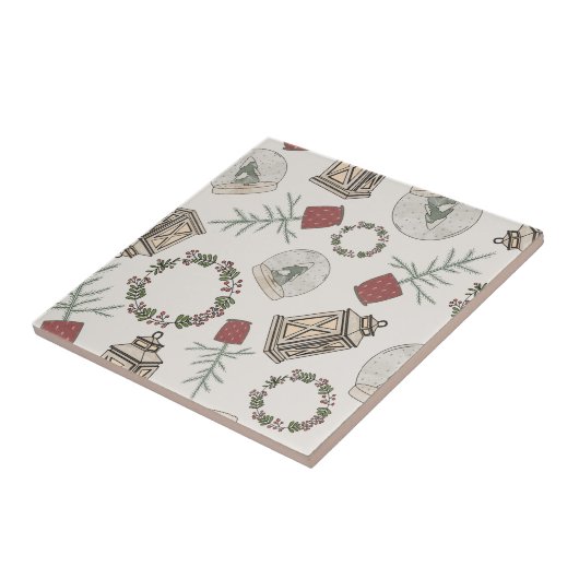 Winter Farmhouse Tegeltje (Zijkant)