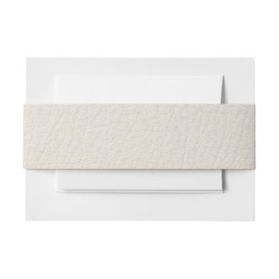 Winter Faux lederen buik band Uitnodigingen Wikkel