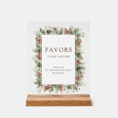 Winter Favors Acryl Bord (Voorkant)