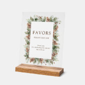 Winter Favors Acryl Bord (Hoek)