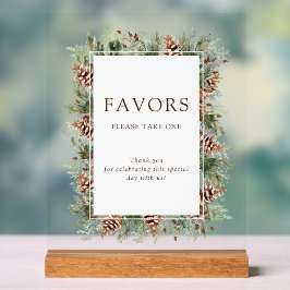 Winter Favors Acryl Bord