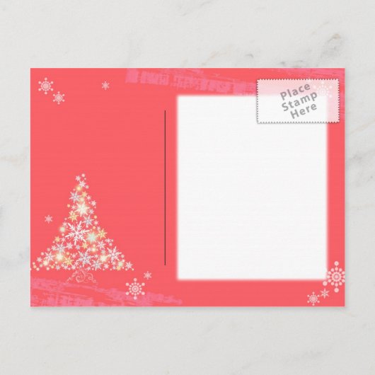 Winter Feest Roze Vakantie Party Uitnodiging (Achterkant)