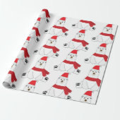 Winter-feestdag-Beer Cadeaupapier (Uitgerold)