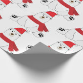 Winter-feestdag-Beer Cadeaupapier (Hoek)
