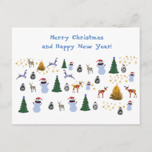 Winter-feestdag-Briefkaart Feestdagenkaart