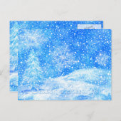 Winter-feestdag-Briefkaart Feestdagenkaart (Voorkant / Achterkant)