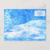 Winter-feestdag-Briefkaart Feestdagenkaart (Achterkant)