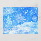 Winter-feestdag-Briefkaart Feestdagenkaart (Voorkant)