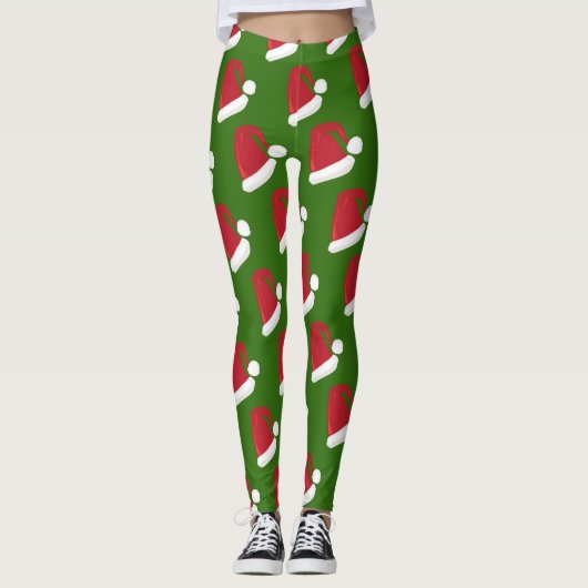 Winter Feestdagen Aangepaste Leggings (Voorkant)