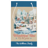 Winter Feestdagen Christmas Aangepaste naam Klein Cadeauzakje (Achterkant)