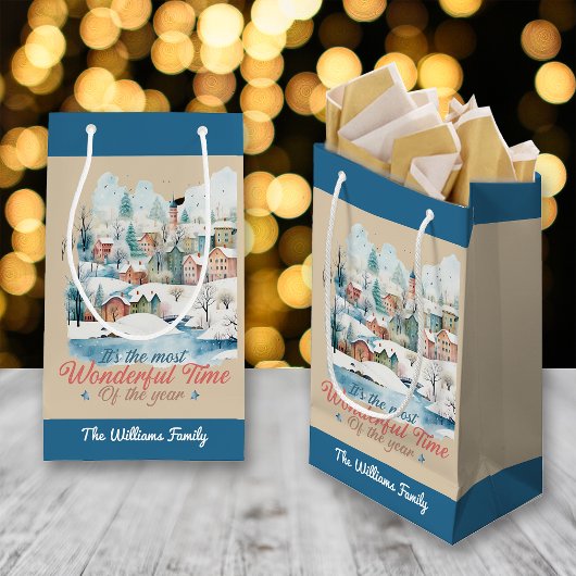 Winter Feestdagen Christmas Aangepaste naam Klein Cadeauzakje