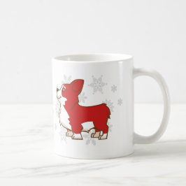 Winter Feestdagen Corgi Mok