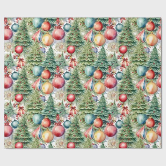 Winter Feestdagen Decor Cadeaupapier (Vlak)