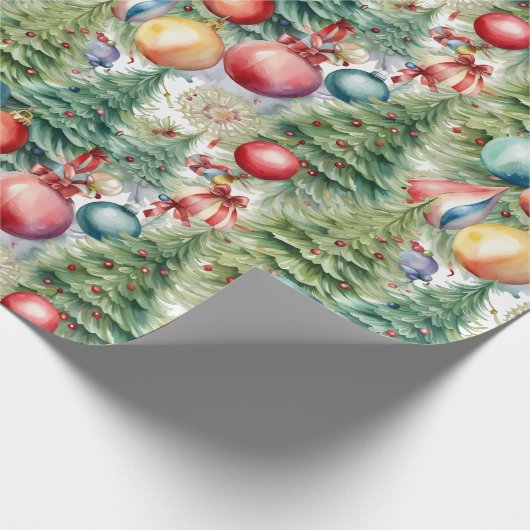 Winter Feestdagen Decor Cadeaupapier (Hoek)