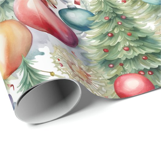 Winter Feestdagen Decor Cadeaupapier (Rol Hoek)