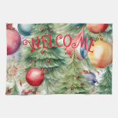 Winter Feestdagen Decor Theedoek (Horizontaal)