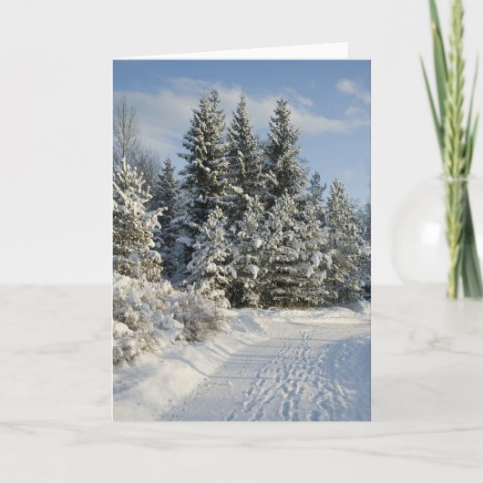 Winter Feestdagen Kaart (Voorkant)