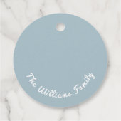 Winter Feestdagen Kerst Magic Custom Naam Bedankjes Labels (Achterkant)