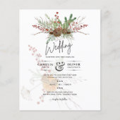 Winter Feestdagen Kerstfeest Uitnodiging (Voorkant)