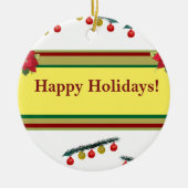 Winter Feestdagen Ornament (Voorkant)