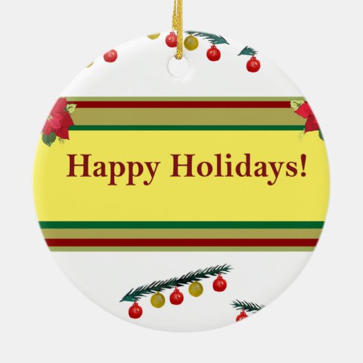 Winter Feestdagen Ornament (Achterkant)