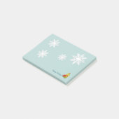 Winter Feestdagen Owl Post-it® Notes (Schuin)