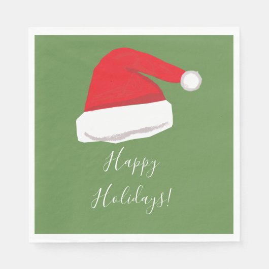 Winter Feestdagen papieren servetten (Voorkant)