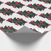Winter Feestdagen Patroon Gift Wrap Cadeaupapier (Hoek)