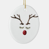 Winter feestdagen Rudolph Keramisch Ornament (Rechts)