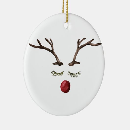 Winter feestdagen Rudolph Keramisch Ornament (Rechts)