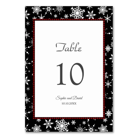 Winter Feestdagen Sneeuwvlokken Red Buffalo Bruilo Kaart (Voorkant)