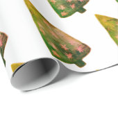 Winter Feestdagen Tree Wrapping Papier (Rol Hoek)