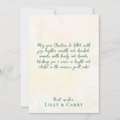 Winter Feestdagen twee handen kerst samen Kaart (Achterkant)