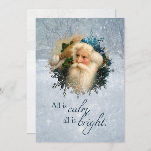 winter feestdagenkaart (Voorkant / Achterkant)