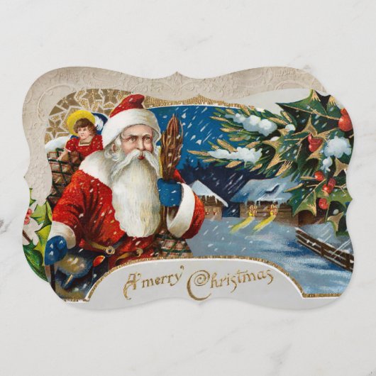 winter feestdagenkaart (Voorkant / Achterkant)