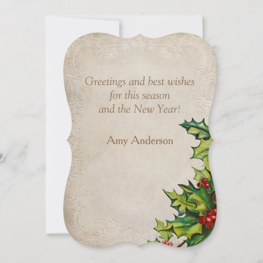 winter feestdagenkaart (Achterkant)