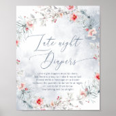 Winter feestelijke Late night luiers spel Poster (Voorkant)