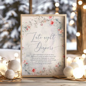 Winter feestelijke Late night luiers spel Poster