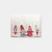 Winter Felt Dolls Snow Naam toevoegen Schattige Ka Post-it® Notes (Voorkant)