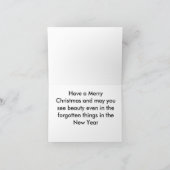 winter fence card feestdagen kaart (Binnen)