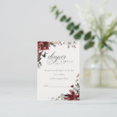 Winter Festieve Gebladerte Luierspel Baby Shower Informatiekaartje (Staand voorkant)