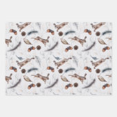 Winter Festive Rabbits Inpakpapier Vel (Voorkant)