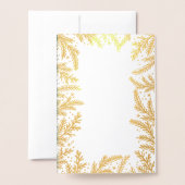 Winter Fir Branches Kerstmis | Vakantiefoto Folie Kaarten (Met envelop)