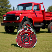 Winter Fire Truck Holiday Personalized Plunjezak