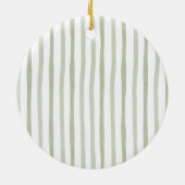 Winter First Christmas In New Home White Floral Keramisch Ornament (Achterkant)