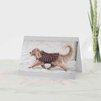 Winter First Walk Feestdagen Kaart