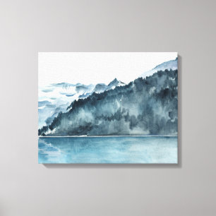 Winter Fjords Canvas Afdruk