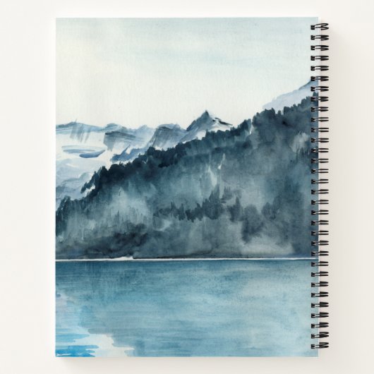 Winter Fjords Notitieboek (Achterkant)