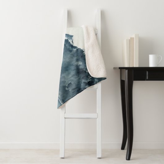 Winter Fjords Sherpa Deken (In situ)