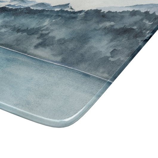 Winter Fjords Snijplank (Hoek)